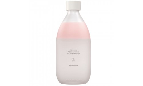 Reviving Rose Infusion Treatment Toner de la marca AROMATICA con agua de rosa damascena, hidrata e ilumina,