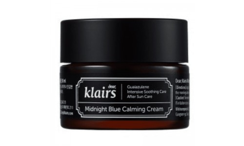 Soy una crema hidratante coreana para piel con rosácea Midnight Blue Calming Cream de la maraca  Klairs